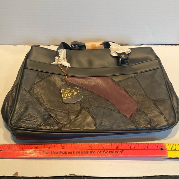 Handbags - NWT & Vintage 1990s Leather Patchwork Bag